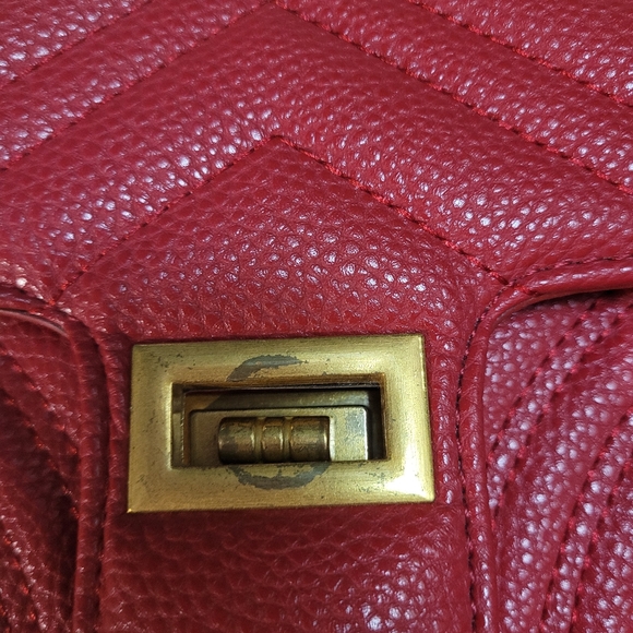 LTL London Valentina Handbag-Red - Picture 9 of 9